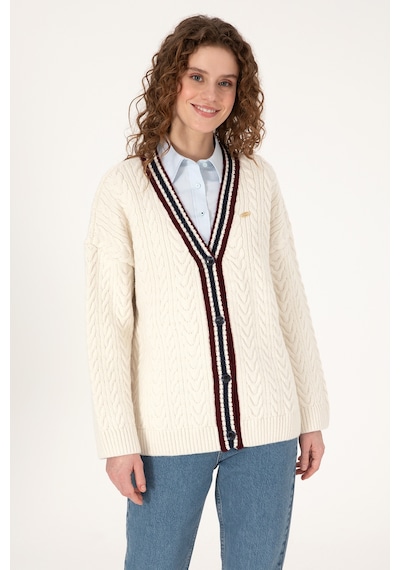 U.S. Polo Assn. U.s. Polo Assn. Kadın Hırka Triko 50314775-vr256 İnci