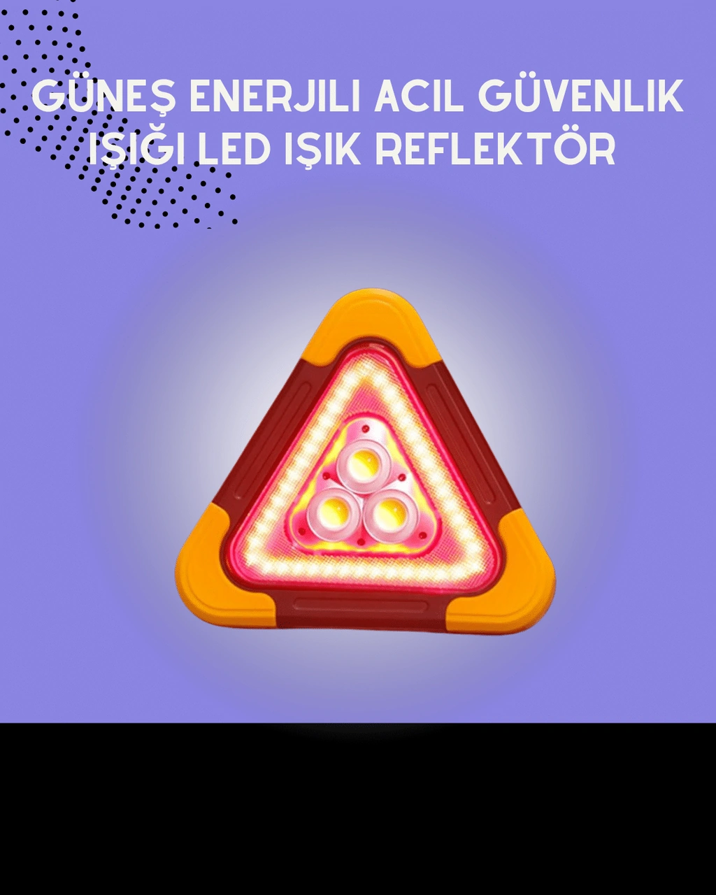 Usb Şarjlı Çok Modlu Acil Durum Feneri Çok Renkli