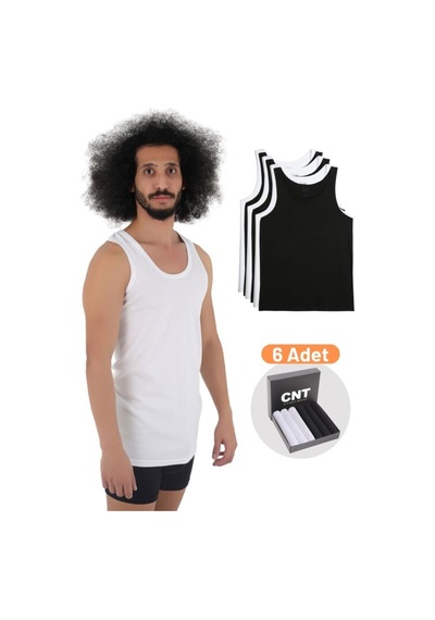 Cnt 12 Adet Erkek Penye Atlet Kutulu Karışık Karışık