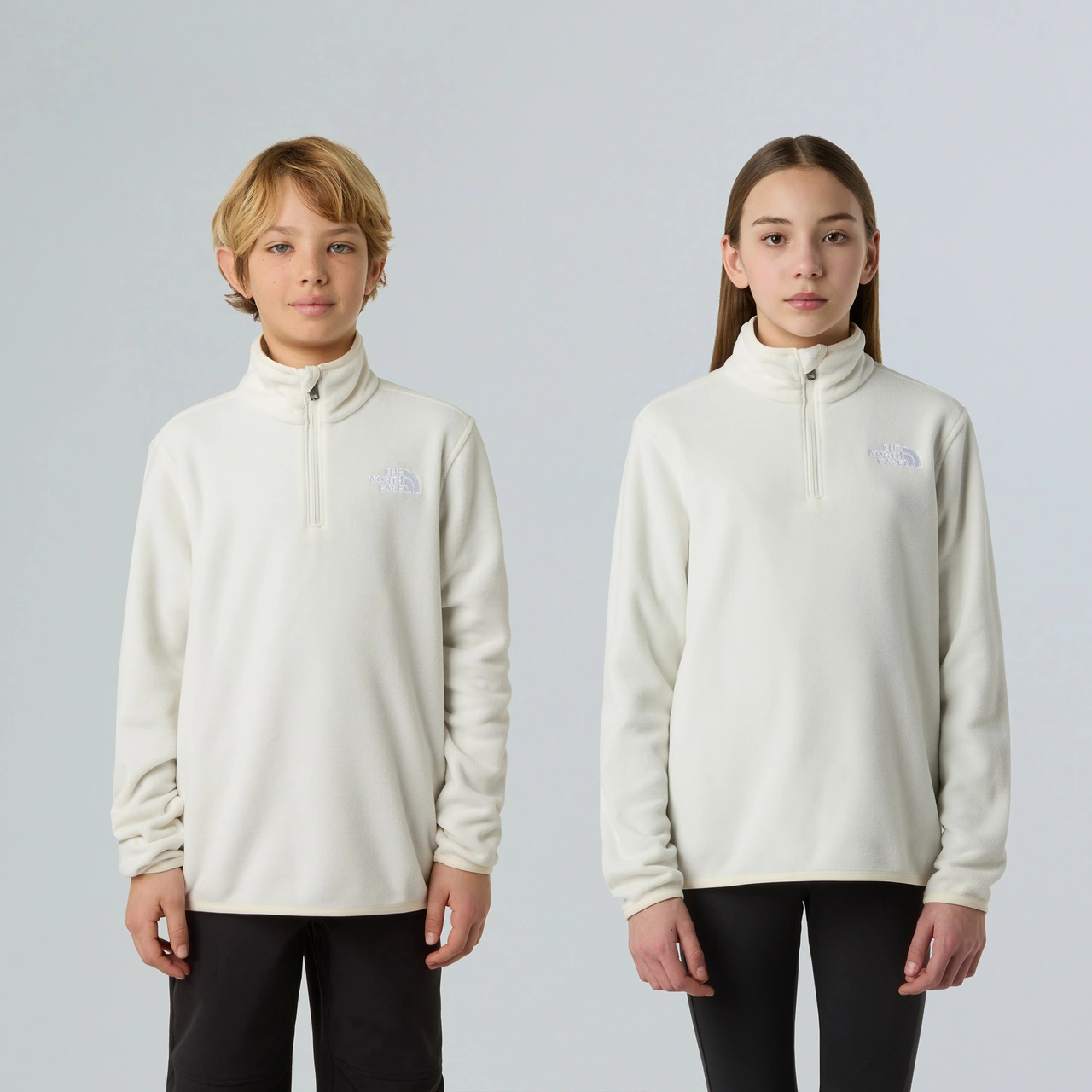 The North Face Teen Glacier Çocuk Beyaz Polar Nf0a8cvgqlı1