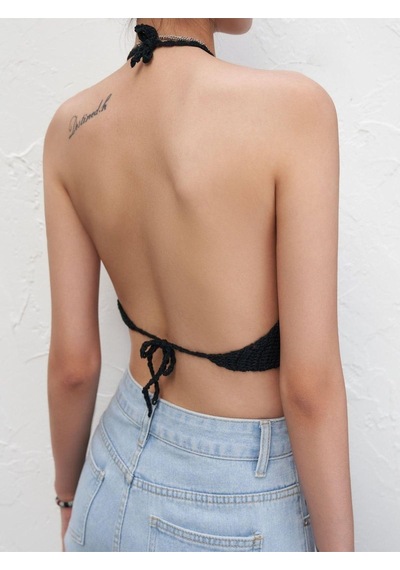 Fashion Cocktail Astarlı Tığ Işi Bohem Plaj Sahil Beach Bikini Büstiyer Astarlı Siyah Siyah Fashion Cocktail Astarlı Tığ Işi Bohem Plaj Sahil Beach Bikini Büstiyer Astarlı Siyah Siyah