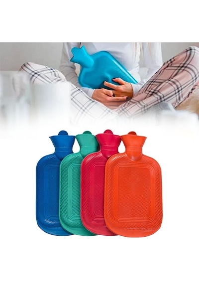 2 Litre Sıcak Su Torbası 1. Sınıf Kauçuk Malzeme 5615 Açık Gri