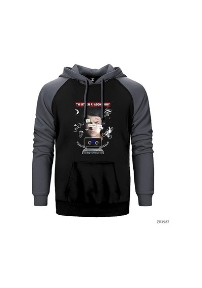 13 Reasons Why Save Sarı Renk Reglan Kol Sweatshirt / Hoodie