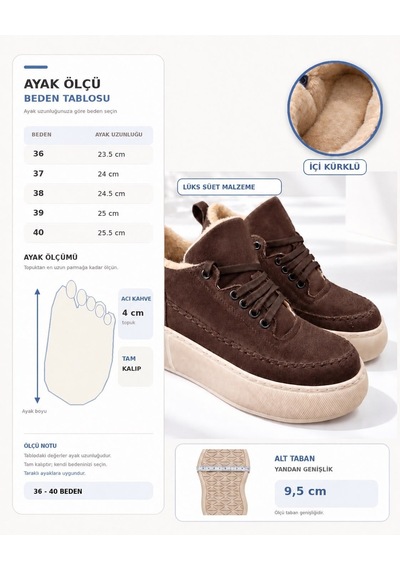 Dabab Shoes Nolen Kadın Acı Kahve Bağcıklı Lüks Süet İçi Kürklü 4 Cm Kalın Taban Sneaker Spor Ayakkabı Kahverengi Dabab Shoes Nolen Kadın Acı Kahve Bağcıklı Lüks Süet İçi Kürklü 4 Cm Kalın Taban Sneaker Spor Ayakkabı Kahverengi