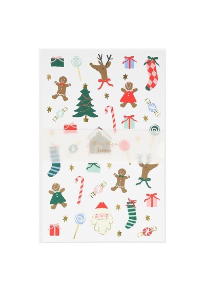 - Jolly Tattoo Sheet - Yeni Yıl Geçici Dövmeler 2'li