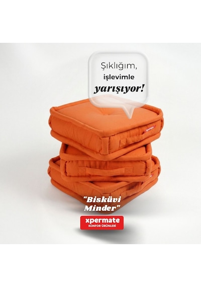 Xpermate Bisküvi Minder Petek Önü Fransız 45x45x14 Kremit