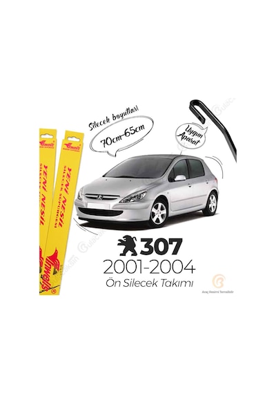 Peugeot 307 Muz Silecek Takımı 2001-2004 İnwells