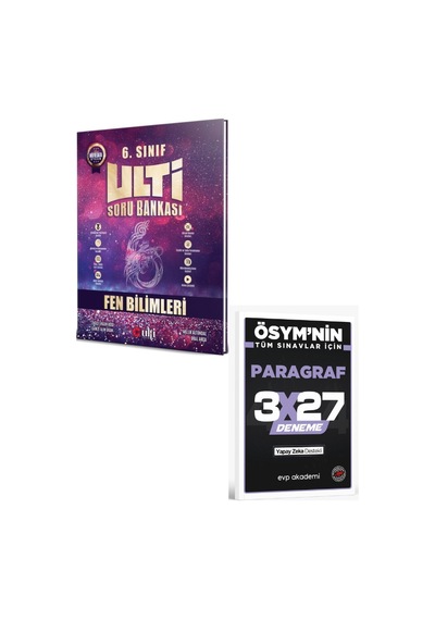 Ulti 2027 6. Sınıf Fen Bilimleri Soru Bankası+ Evp Akademi Paragraf