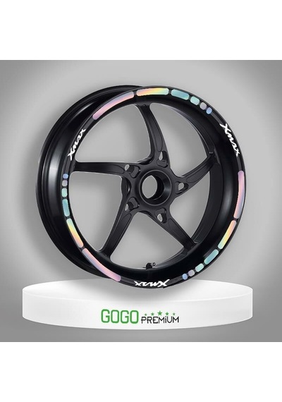 Hologramlı Iıı Yamaha Xmax Uyumlu 1 Set Jant Şeridi