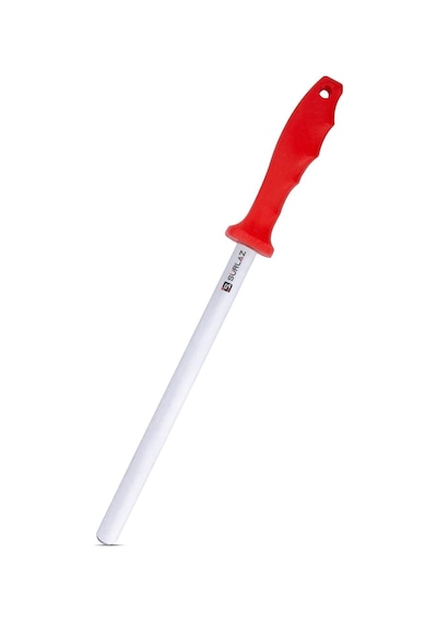 Sürlaz Bıçak Bileyici Yassı Masat Kırmızı 22 Cm