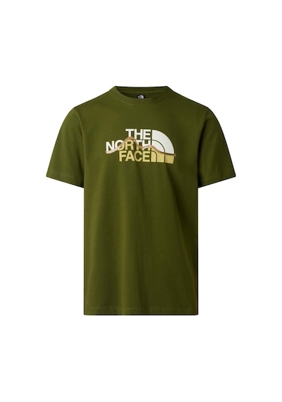 The North Face M Mountaın Lıne Regular Short Sleeve Tee Erkek Tişört Nf0a8guxbrı1 Yeşil