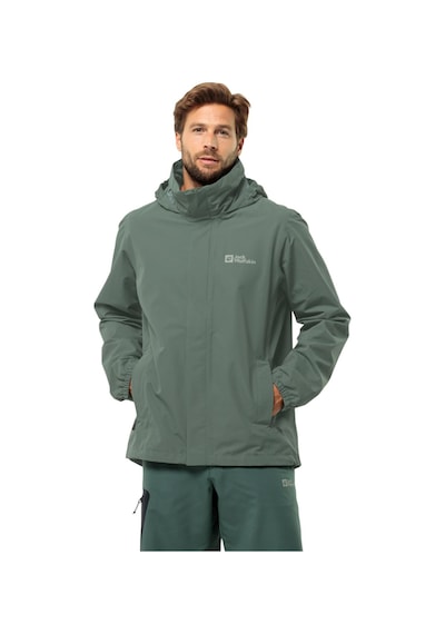 Jack Wolfskin 1111142 Stormy Point 2L Jkt M Yeşil Erkek Mont Yeşil
