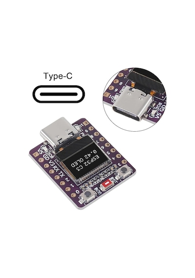 Esp32-c3 0.42 İnç Oled Modülü Wifi + Bluetooth Esp32 Geliştirme Kartı