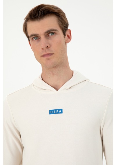U.s. Polo Assn. Erkek Krem Sweatshirt 50293359-vr071 Krem
