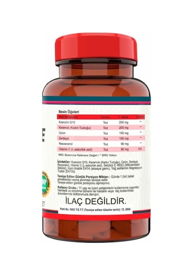 Nevfix Coenzyme Q10 120 Tablet & Kuersetin Ester C 60 Tablet