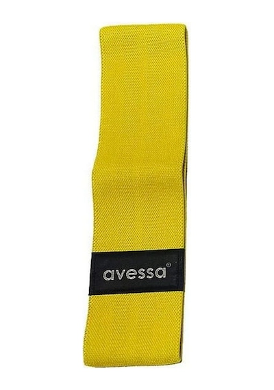 Avessa Lab Profesyonel Dokuma Aerobik/direnç Bandı - Hafif / Sarı Sarı