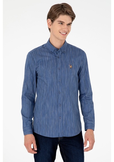 U.s. Polo Assn. Erkek Gömlek 50292418-vr212 Mavi