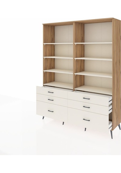 Hyperion Gardrop 8 Raflı 6 Çekmeceli 176x44x221 Çam-aytaşı Aytaşı Hyperion Gardrop 8 Raflı 6 Çekmeceli 176x44x221 Çam-aytaşı Aytaşı