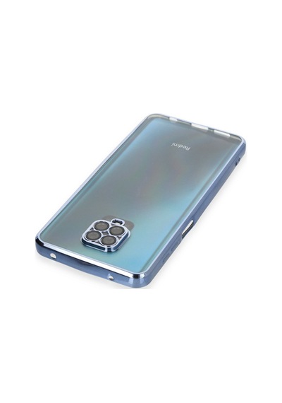 Newface Xiaomi Redmi Note 9 Pro Kılıf Razer Lensli Silikon - Açık Mavi Açık Mavi