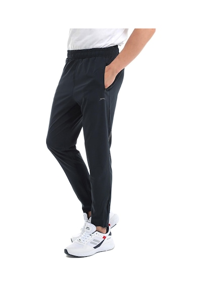Slazenger GRIET Erkek Fermuar Cepli Dar Paça Koyu Gri Eşofman Altı
