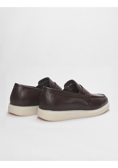 Hakiki Deri Kahverengi Erkek Sneaker Ayakkabı-kahverengi Kahverengi