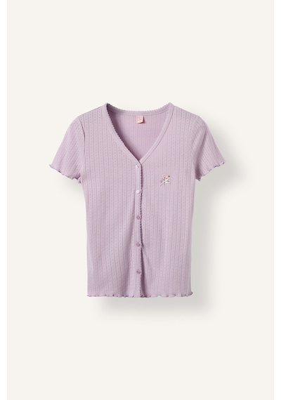 Defacto Regular Fıt Kısa Kollu 2li Pijama Takım I3482ax26aupr336 Mor-pr336