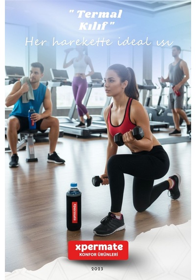 Xpermate Termal İçecek Kılıfı Sıcak & Soğuk Tutan Su Termal Kılıf 1,5l Siyah