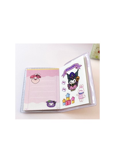 Kuromi My Melody Mini Sulu Sticker Defter Diğer