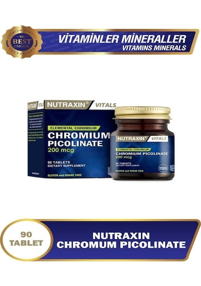Chromium Picolinate Krom Pikolinat İçeren Takviye Edici Gıda 90 Tablet