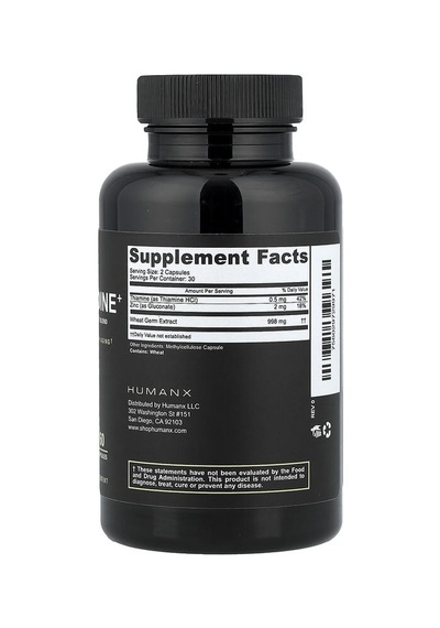 Humanx, Spermidine+, Wheat Germ Extract Blend, 60 Capsules Humanx Nutrıtıon