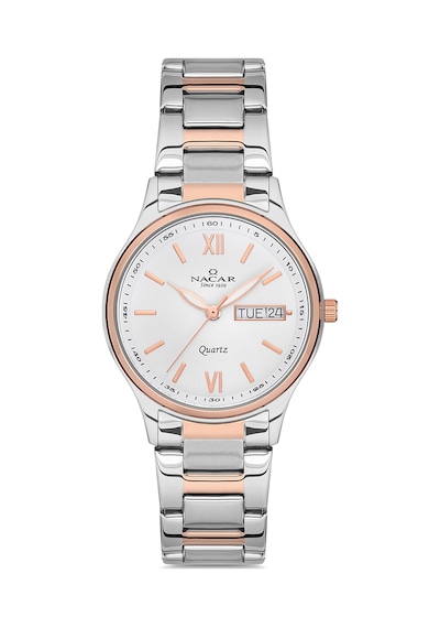 Nacar Çift Saati Gümüş - Rose Gold