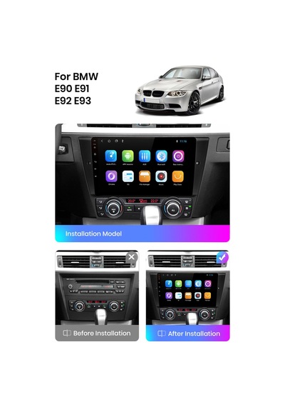Bmw E90-91-92-93 2004-2012 Uyumlu Multimedya Navigasyon Usb Kamera Carplayer