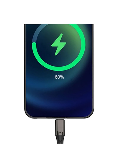 Micflip Usb-a To Lightning Data Ve Şarj Kablosu Siyah