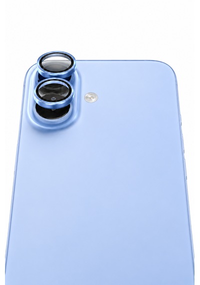 Apple iPhone 17 Uyumlu Kamera Lens Koruyucu Sis Mavisi