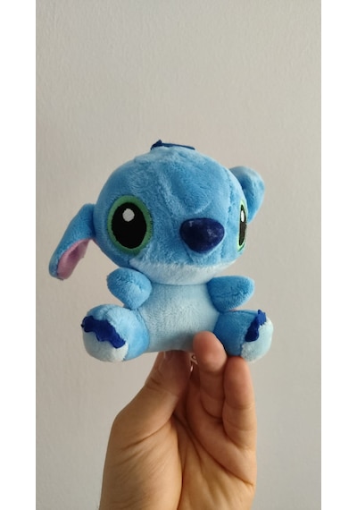 Stitch Peluş Anahtarlık Çanta Aksesuar Boyut:12cm Mavi