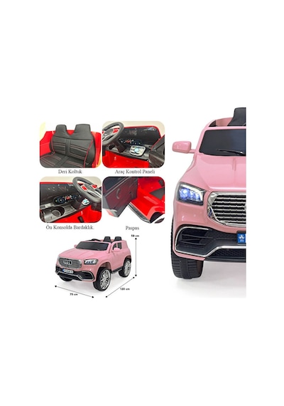Oyuncak Admire 12 Volt Uzaktan Kumandalı Akülü Suv Çocuk Arabası Pembe