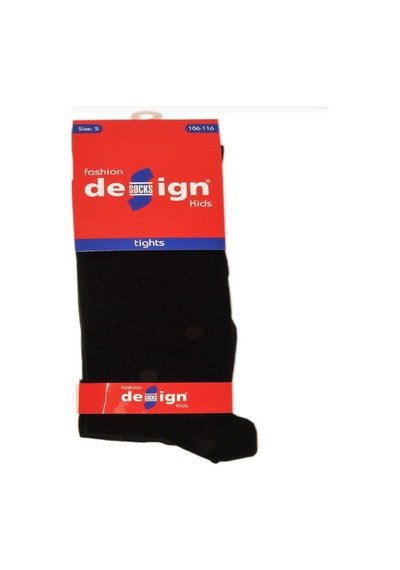 Design DESIGN PAMUKLU KÜLOTLU ÇORAP - 5 YAŞ-Siyah