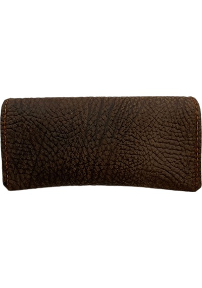 Ln Leather Gerçek Deri Gözlük Kılıfı Kahverengi