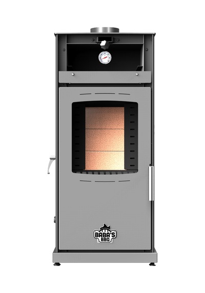 Sılver 8 Kw Kuzine/ Manuel Pelet Ve Odun Sobası / Baba's Stove