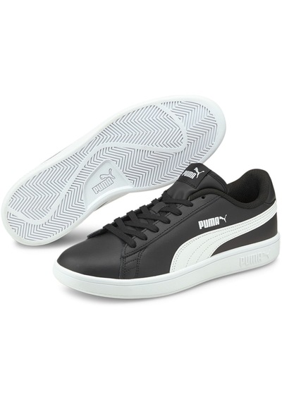 Puma Smash V2 L Siyah Beyaz Unisex Deri Sneaker 100323982 Siyah