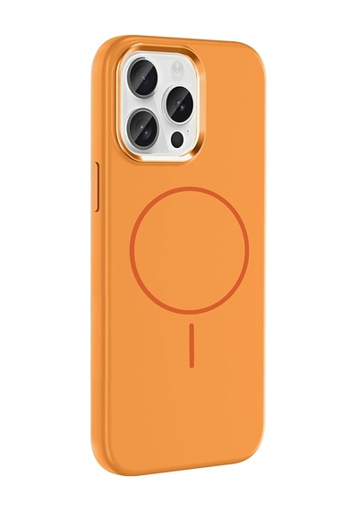 Apple Uyumlu iPhone 15 Pro Max Kılıf M-safe Şarj Özellikli Metal Kamera Çerçeveli Zore Edi Silikon Kapak