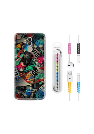 Huawei Mate 20 Lite Kılıf Kablo Koruyuculu Bass 1886