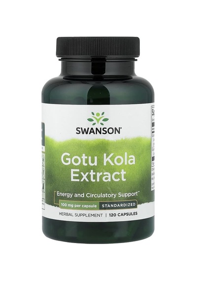 Swanson Vitamins, Gotu Kola Extract, Standardised, 100 Mg, 120 Capsules