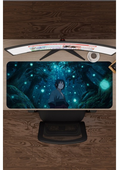Naruto Sasuke Anime V5 - 90x40 Xxl Gaming Kauçuk Kaymaz Taban Mouse Pad Fare Altlığı