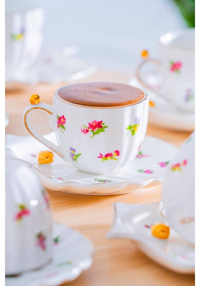 Ladurée 6 Kişilik Kahve Fincan Takımı - 75 Ml Çok Renkli