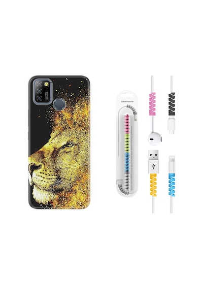 Infinix Smart 5 Kılıf Kablo Koruyuculu Leon 1323
