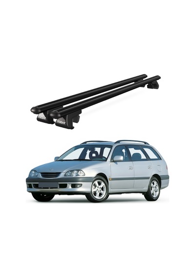 Venüs Toyota Avanssis Wagon 1998-2008 Uyumlu Siyah Ara Atkı Port Bagaj Tavan Barı