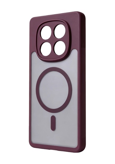 Xiaomi Redmi Note 15 Pro 4g Loji Magsafe Kapak - Bordo Çok Renkli