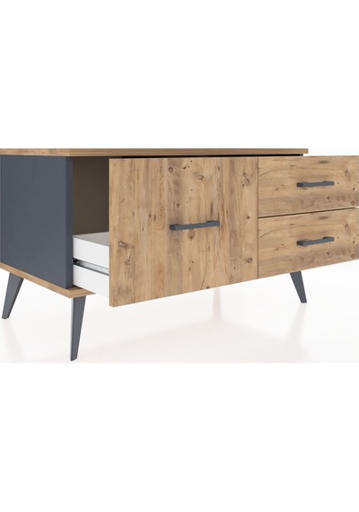 Hyperion Şifonyer 3 Çekmeceli 88x44x48 Antrasit-çam Çam Hyperion Şifonyer 3 Çekmeceli 88x44x48 Antrasit-çam Çam