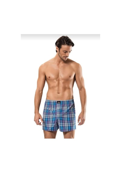 Erdem 1440 Erkek Desenli Poplin Boxer 3 Adet Çok renkli